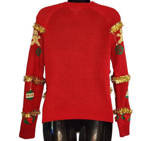 Merry Everything Christmas sweater ugly Xmas size S - Picture 3 of 8